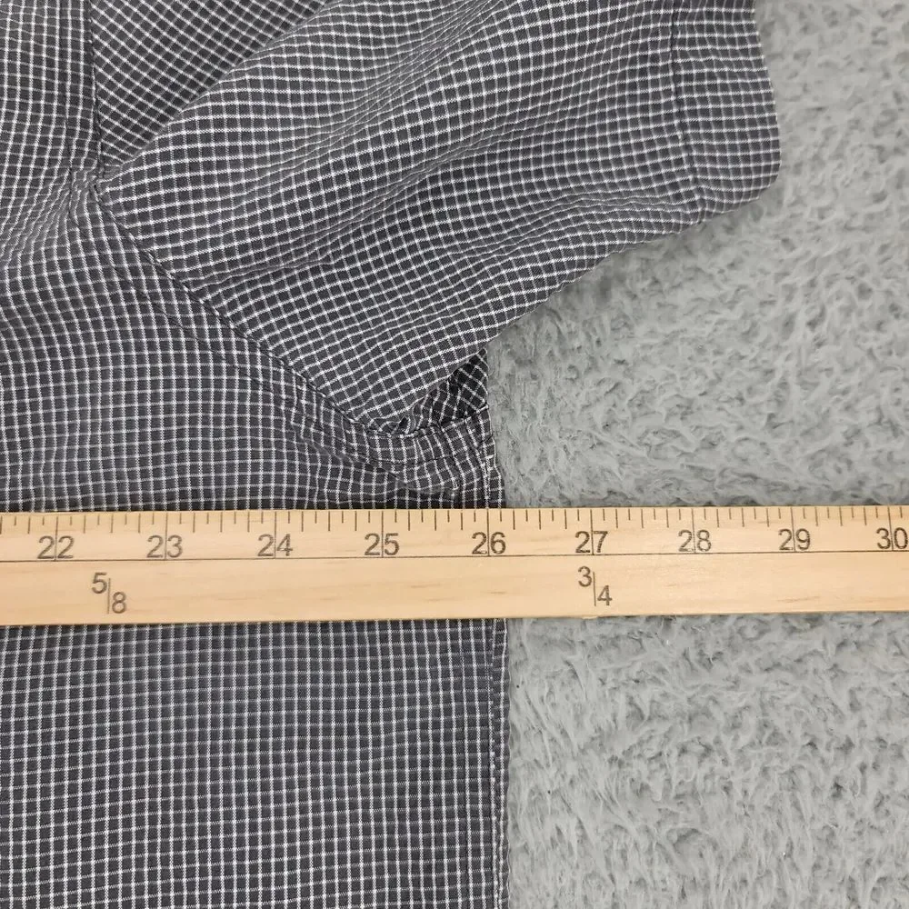 The‎ North Face Shirt Mens XXL Gray Check Plaid Outdoors Camp Gorpcore Pocket